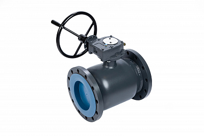 065N0261GR RJIP Premium Кран шаровой FF DN250 PN16 WG (фланцевый, с редуктором, С/П), Ридан
